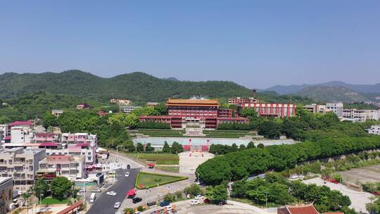 福建省泉州市洛江区马甲镇仰恩大学航拍校园