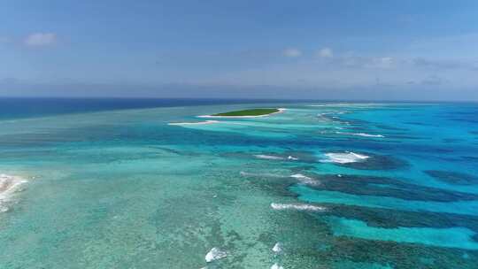 航拍4K海南三沙海岸视频素材 海边