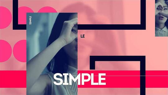 新潮动感标题字幕条图像过渡片场AE模板