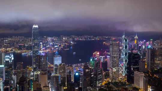 香港夜景 香港维多利亚港