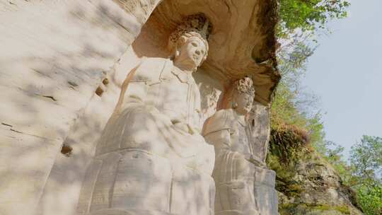 四川茗山寺佛像