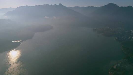 太平湖航拍视频素材模板下载