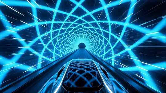 超级高铁隧道穿梭4K