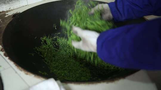农村茶叶生产加工过程