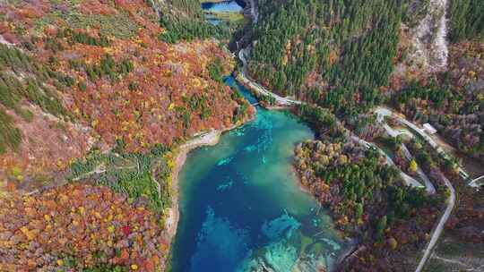 九寨沟五花海航拍