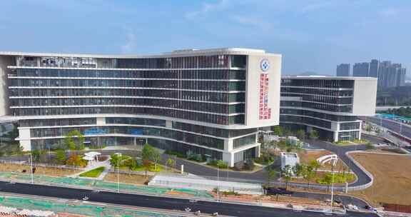4K航拍广州市南沙妇女儿童医疗中心1