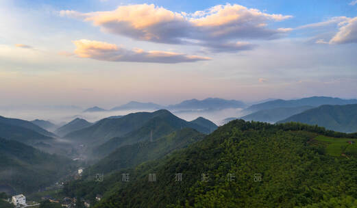 莫干山山脉云海大景通透直推4K精品素材