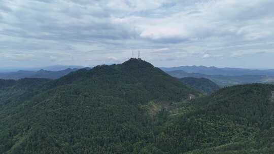 湖南怀化中坡山国家森林公园航拍