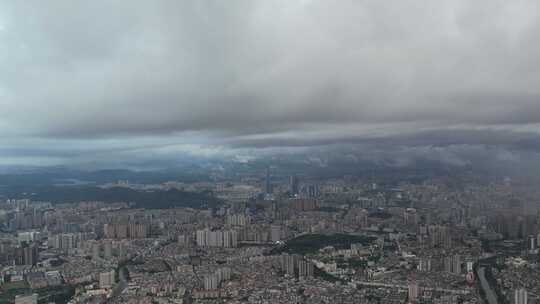 雨后东莞城区景观航拍