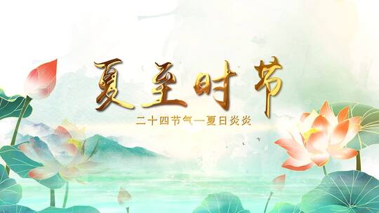 二十四节气夏至宣传片头