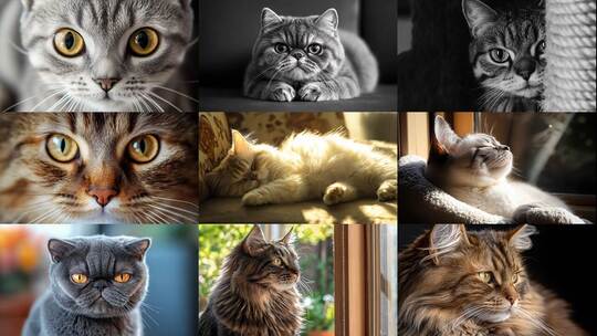 萌猫治愈瞬间猫咪的可爱日常高清在线视频素材下载