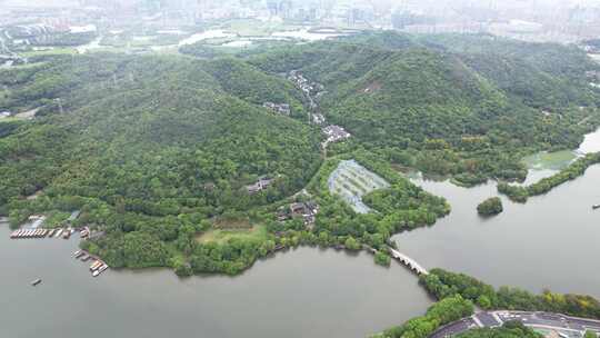 杭州湘湖风景航拍