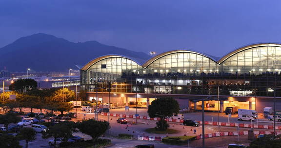 香港机场夜景
