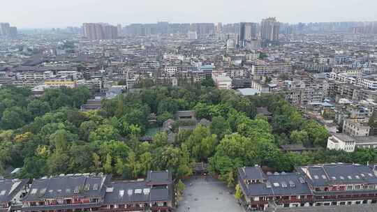 四川眉山三苏祠航拍