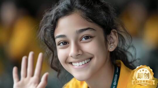 笑容绽放瞬间传递温暖感受美好治愈人心