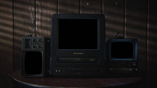家庭环境老电视（带通道） (1)视频素材模板下载