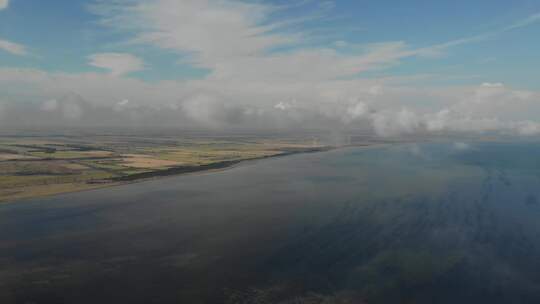 黑海沿海地区和沙岛全景