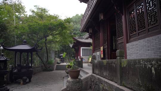 杭州飞来峰韬光寺建筑风景