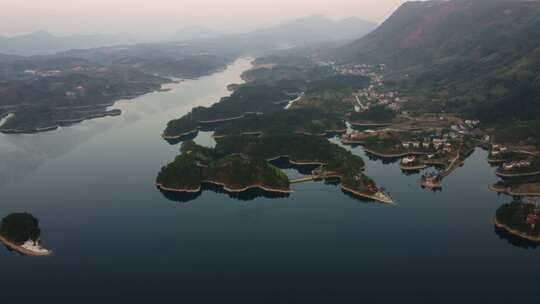 湖北黄石仙岛湖航拍