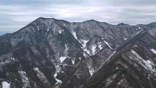 杭州临安大明山牵牛岗冬天风景航拍