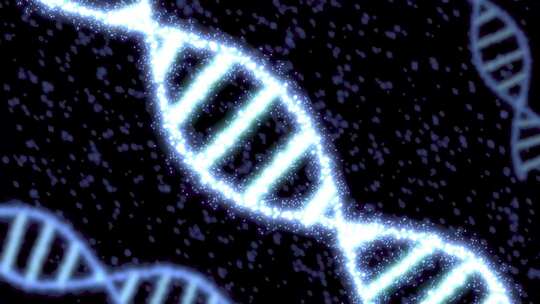DNA螺旋结构3d模拟