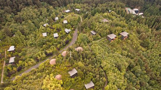 4k航拍森林公园露营基地 2