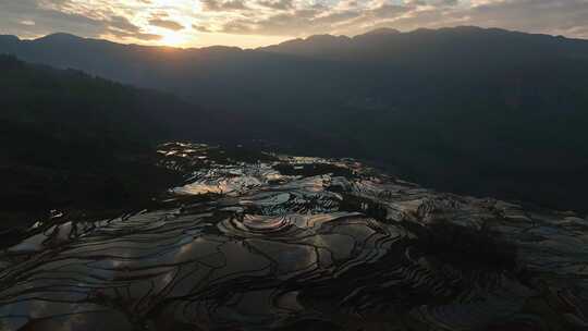 梯田航拍视频素材模板下载