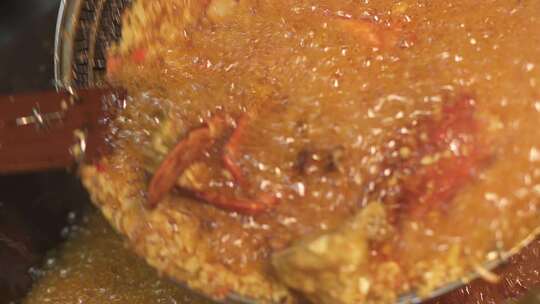 炒蟹烹饪