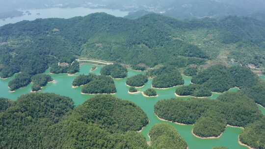 航拍杭州千岛湖景区