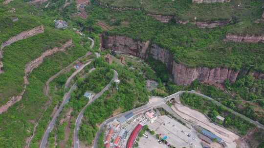 航拍太行山八泉峡