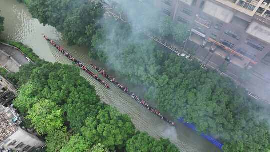 中国广东省广州市越秀区杨箕村龙舟采青