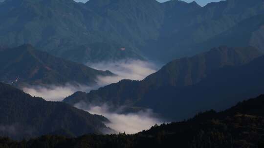 江南高山山峦山峰云雾