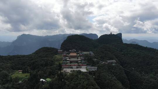 湖南张家界天门山5A景区航拍