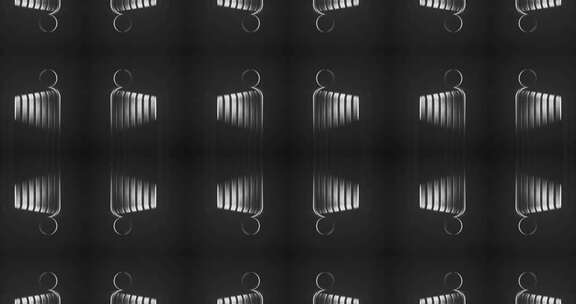 471  4K创意时尚简约黑白灰几何体开场背景