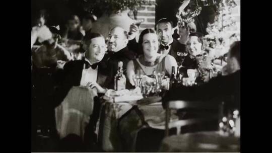 1933年新年庆祝活动的老影像视频素材模板下载