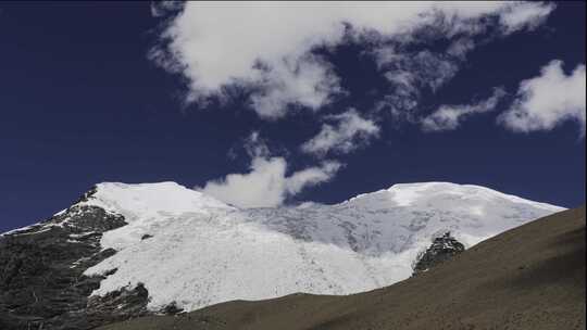 西藏 浪卡子 卡若拉冰川