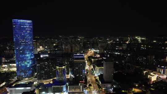 江苏徐州城市夜景航拍