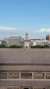 竖屏航拍甘肃张掖大佛寺历史文化古建筑