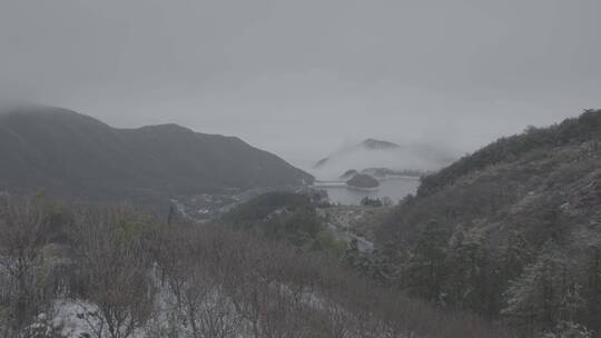 金华山双龙景区 雪景