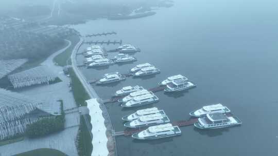 航拍苏州阳澄湖大闸蟹蟹田养殖阳澄湖风光