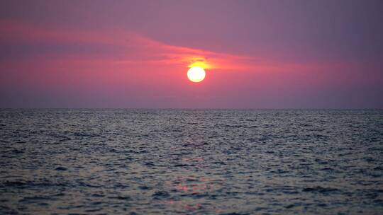 日落 海边 日出 唯美日出 海上日落