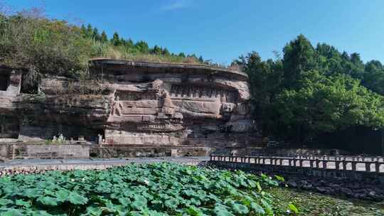 四川安岳石刻卧佛院