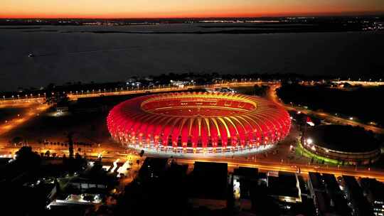 巴西阿雷格里港的贝拉里奥体育场视频素材模板下载