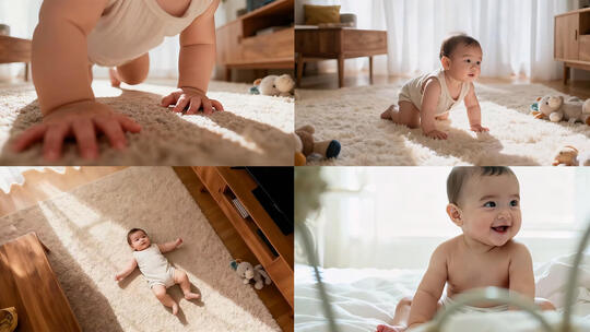 婴儿爬行宝宝睡觉宝宝合集