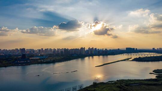 抚州城市建筑延时航拍（大景）