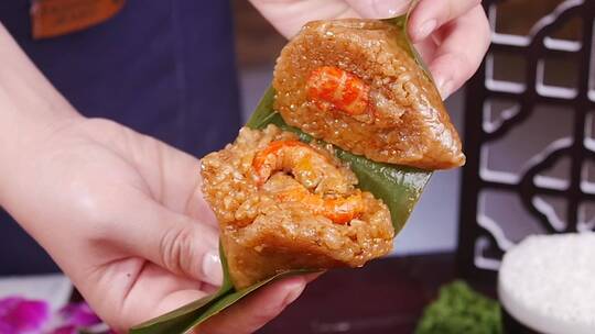 鲜虾粽素材视频素材模板下载