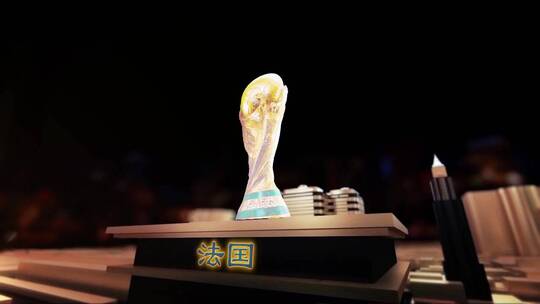 卡塔尔足球世界杯冠军 法国 大力神杯