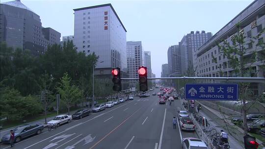 北京金融大街大摇臂拍摄13视频素材模板下载