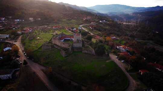 葡萄牙林多索城堡鸟瞰图