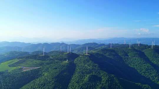 航拍四川北大门广元古蜀道山脉风景